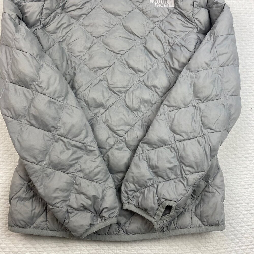 The North Face Quilted Girls Size Large 12 Gray Aconcagua Jacket Coat - Picture 8 of 9